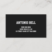 DJ音楽モダンエンターテイメント名刺 名刺 (裏面)