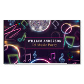 DJ音楽モダンパーティーイベント マグネット名刺 (正面)