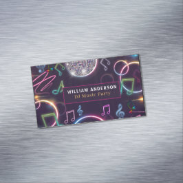 DJ音楽モダンパーティーイベント マグネット名刺