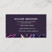 DJ音楽モダンパーティーイベント 名刺 (裏面)