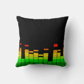 DJ音楽装飾のビートからの平衡装置の感情 クッション (裏面)