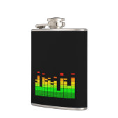 DJ音楽黒のビートからの平衡装置の感情 フラスク (左)