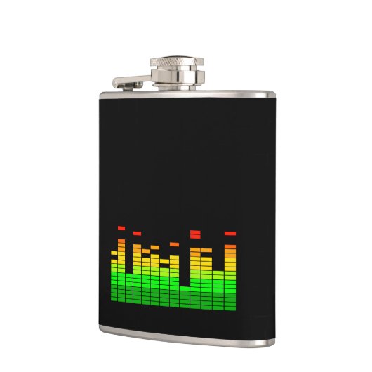 DJ音楽黒のビートからの平衡装置の感情 フラスク (左)