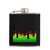 DJ音楽黒のビートからの平衡装置の感情 フラスク (正面)