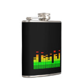 DJ音楽黒のビートからの平衡装置の感情 フラスク (右)