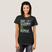 DJ食べリプート – DJデザイン_1 Tシャツ (正面フル)