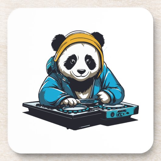 DJ かわいいパンダ コースター (正面)