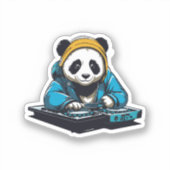DJ かわいいパンダ シール (正面)