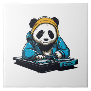 DJ かわいいパンダ タイル