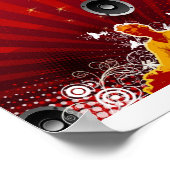 DJ かわいらし ポスター (角)