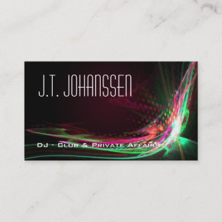 DJ – カラーエクスプローションプロフェッショナル名刺 名刺