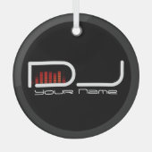DJ ガラスオーナメント (正面)