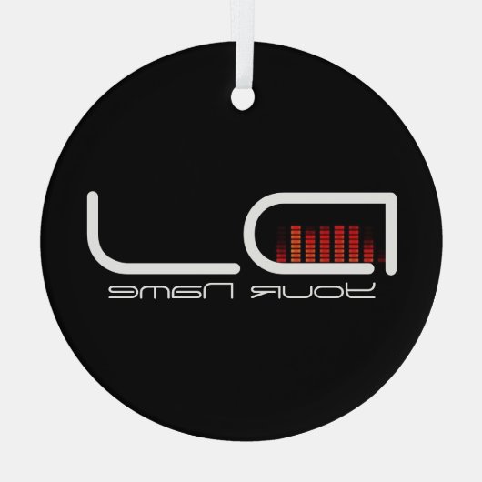 DJ ガラスオーナメント (裏面)