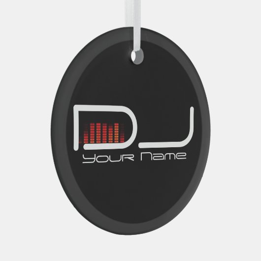 DJ ガラスオーナメント (正面右)