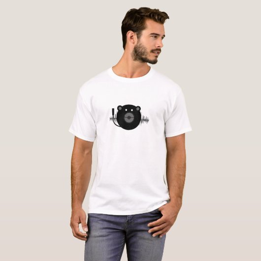 DJ - クマ Tシャツ (正面フル)