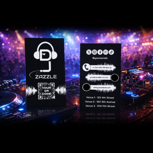 DJ ディスクジョッキー 名刺