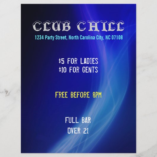 DJ フライヤー (裏面)