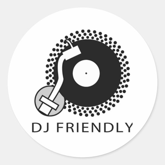 DJ フレンドリー ラウンドシール (正面)