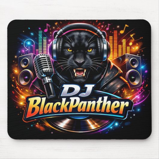 DJ ブラックパンサー 2 マウスパッド (正面)