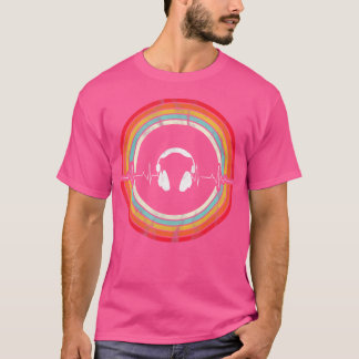 Dj ヘッドホン EDM クラブ ラブ Tシャツ