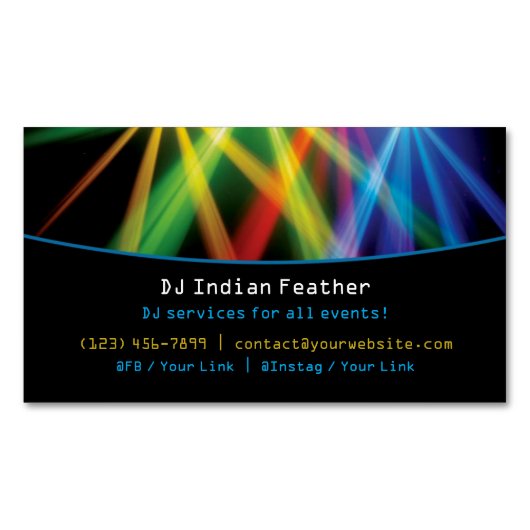 DJ マグネット名刺 (正面)