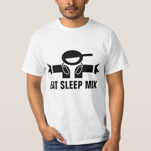 DJ ミックスがお好きなミュージシャンへの面白いTシャツ Tシャツ (正面)