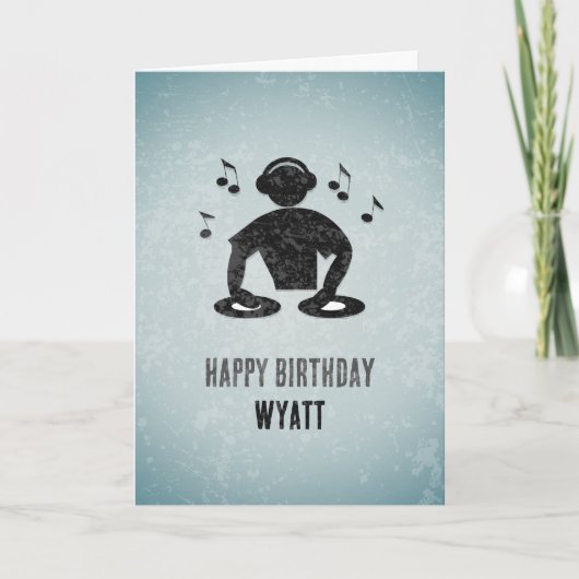 DJ / ミュージシャン – サウンドミキシンググラフィック、名前 カード (正面)