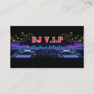 DJ ミュージックビート プロフェッショナル 名刺