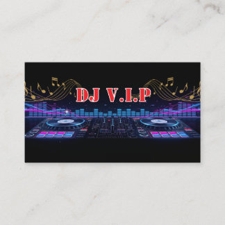 DJ ミュージックビート プロフェッショナル 名刺