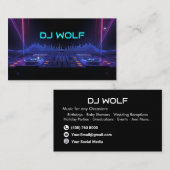 DJ ミュージックビート プロフェッショナル 名刺 (正面/裏面)