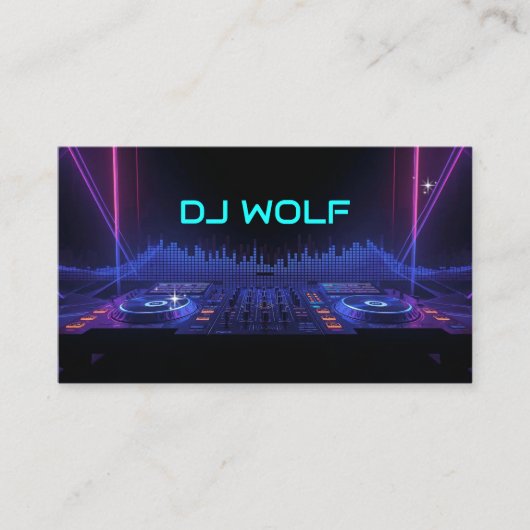 DJ ミュージックビート プロフェッショナル 名刺 (正面)