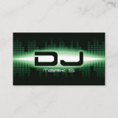 DJ モダングリーン名刺 名刺 (正面)
