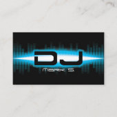 DJ モダンスカイブルー ビジネスカード (正面)
