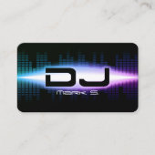 DJ モダンブルー ビジネスカード (正面)