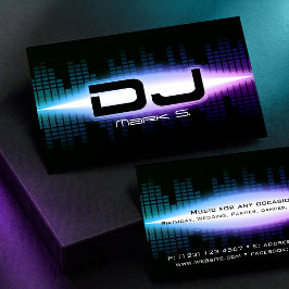 DJ モダンブルー ビジネスカード