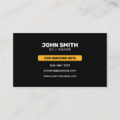 DJ モダン Music Producer DJs Signer Songwriter 名刺 (裏面)