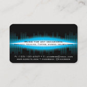 DJ モダン Sky Blue名刺 名刺 (裏面)