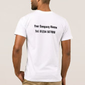 DJ モバイルディスコ レコードプレーヤー カートゥーン Tシャツ (裏面)