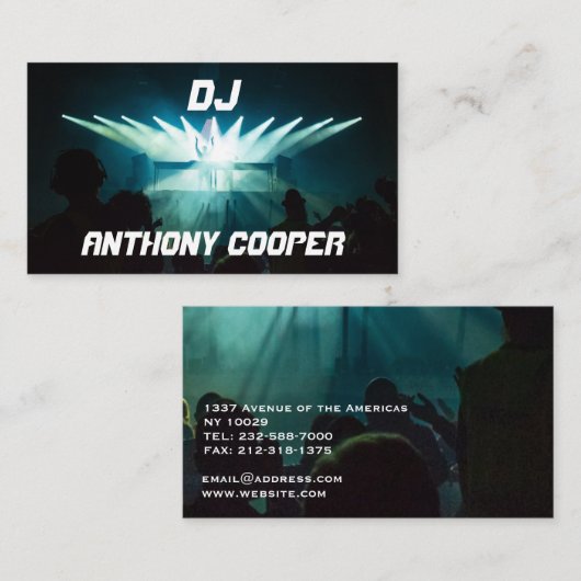 DJ 名刺 (正面/裏面)