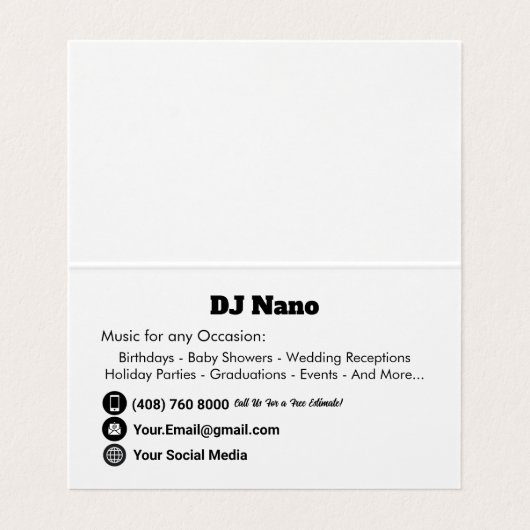 DJ 名刺 (内部フラット)