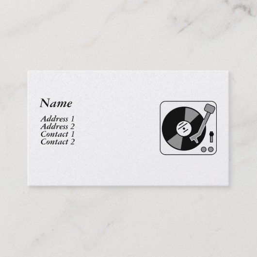 DJ 名刺 (正面)