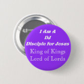 DJ – 弟子For Jesus_ 缶バッジ (正面&裏面)
