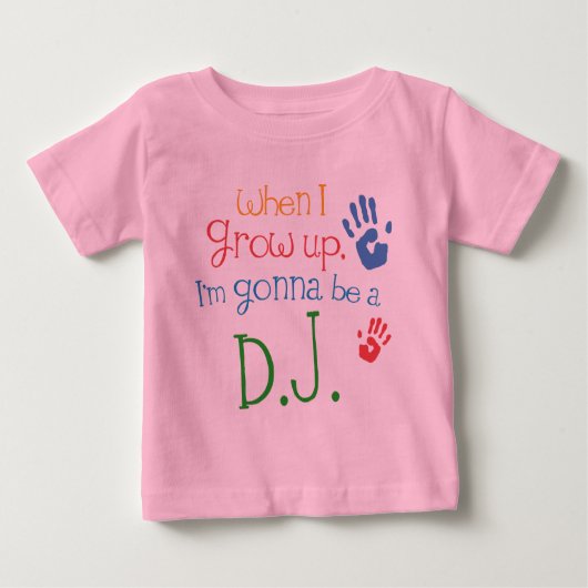 Dj (未来)の幼児ベビーのTシャツ ベビーTシャツ (正面)