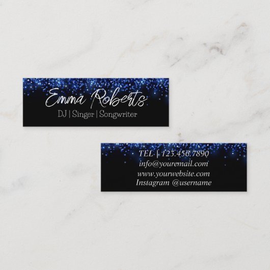 DJ |歌手 |ソングライターPlanning名刺 スキニー名刺 (正面/裏面)