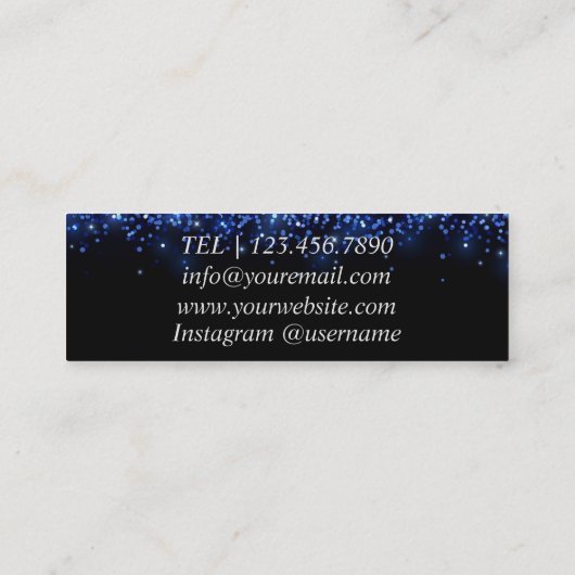 DJ |歌手 |ソングライターPlanning名刺 スキニー名刺 (裏面)