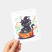 Dj 猫 ハロウィン オーバーサイズ Tシャツ バッジ (手持ち)