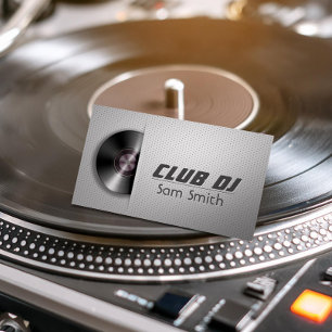 DJ 現代 スタイリッシュ ターンテーブル ビニール レコーダー ミキサー 名刺
