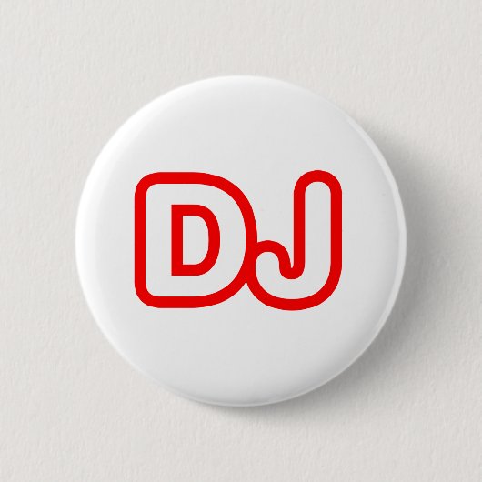 DJ 缶バッジ (正面)