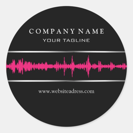 DJ/音楽シール ラウンドシール (正面)
