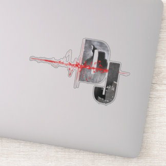 DJ。音楽感じ シール